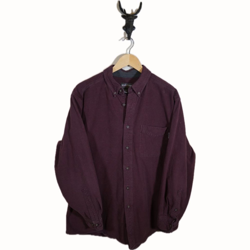 Woolrich Maroon Button Down